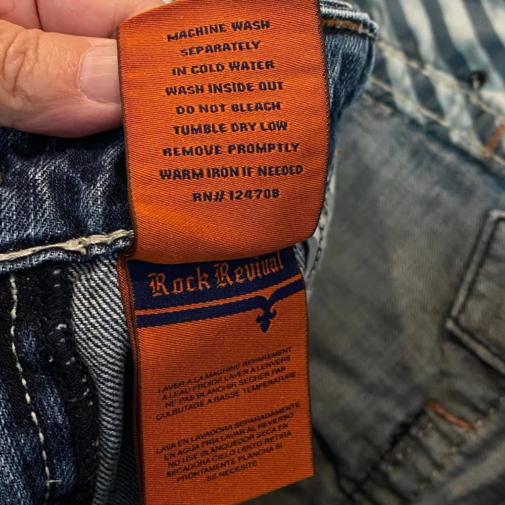 Rock Revival James Bootcut Men’s Jeans in Size 34